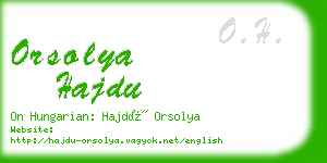 orsolya hajdu business card