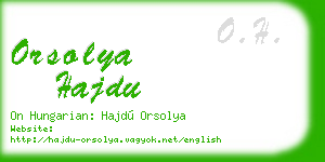 orsolya hajdu business card